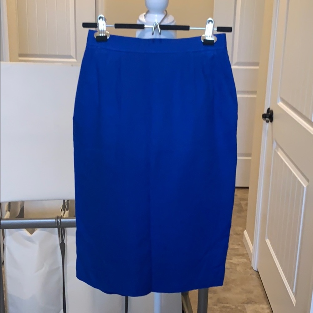 Evan-Picone Cobalt blue vintage pencil skirt